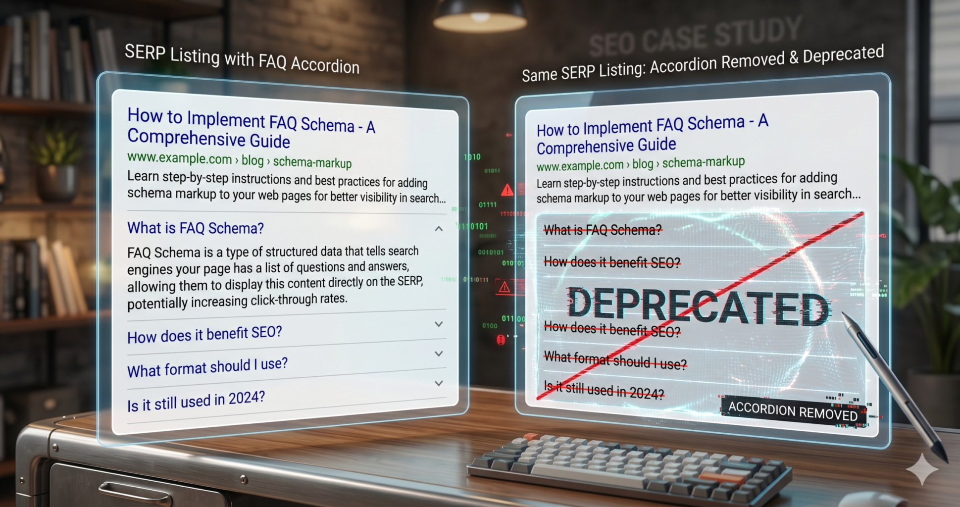 FAQ schema implementation for SEO benefits.